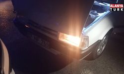 Drift atıp polisten kaçan alkollü sürücüye hararet engeli