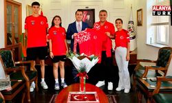 MİLLİ SPORCULARDAN KAYMAKAM ÖZTÜRK’E ZİYARET