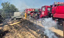 Antik kente yakın zeytinlik alanda yangında 1,25 dönüm zarar gördü