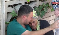 Anne oğlunun, oğlu annesinin yanan evde olduğunu zannetti buluşmada gözyaşları sel oldu