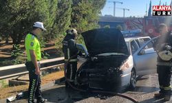 Hastaneden taburcu olduktan dakikalar sonra aracı küle döndü