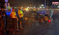 Gazipaşa'da alkollü sürücü kaza yaptı: 2 yaralı