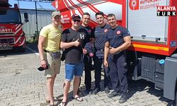 Alman itfaiyeci, Türk meslektaşlarının yanına uğramadan ülkesine dönmüyor