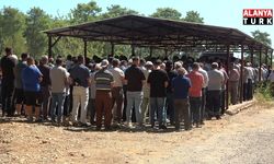Aksu yangınında kalp krizi geçiren vatandaş son yolculuğuna uğurlandı