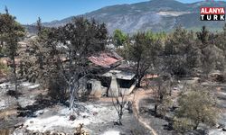 Kaş'ta orman yangınında zarar gören alanlar görüntülendi