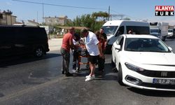 Akaryakıt tankeri otomobille çarpıştı: 1 yaralı