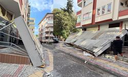 Alanya’da gece yarısı fırtına paniği: Sundurma ve korkuluklar çöktü