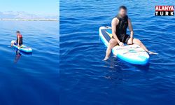 SUP ile denize açıldılar, kürekleri kırılınca kilometrelerce sürüklendiler