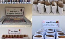 Antalya'da 1 ton 150 kilogram kıyılmış tütün ele geçirildi