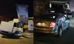 Yasak olmasına rağmen 'U' dönüşü yapmak isteyen alkollü sürücü kaza yaptı
