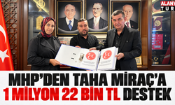 MHP’den Taha Miraç’a 1 milyon 22 bin TL destek