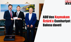 ADD’den Kaymakam Öztürk’e Cumhuriyet Balosu daveti