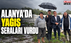 Alanya'da yağış seraları vurdu