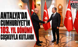 Antalya'da Cumhuriyet'in 103. yıl dönümü coşkuyla kutlandı