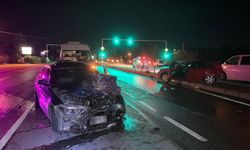 Manavgat-Alanya yolunda alkollü sürücü zincirleme kazaya neden oldu: 4 yaralı!