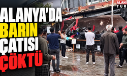 Alanya'da barın çatısı çöktü