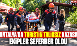 Antalya'da şelale gezisinde feci kaza: Yamaçta mahsur kaldı!