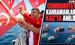 Cumhuriyet kahramanları Kaş’ta anıldı