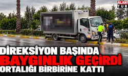 Direksiyon başında fenalaşan sürücü refüje çıktı
