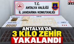 Antalya'da 3 kilogram zehir ele geçirildi