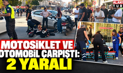 Antalya'da otomobil ile motosiklet çarpıştı: 2 yaralı