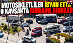 Alanya'da o kavşakta motosikletliler isyan etti: Misket gibi yuvarlandılar!