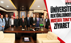 Üniversite rektörlerinden Mustafa Tuna’ya ziyaret