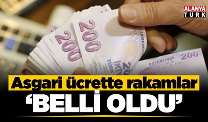 Asgari ücrette rakamlar belli oldu