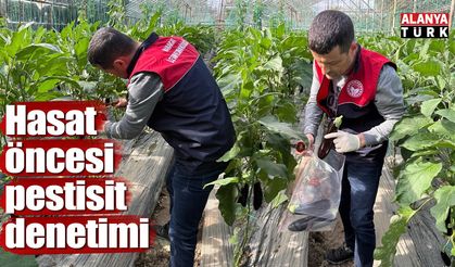 Hasat öncesi pestisit denetimi