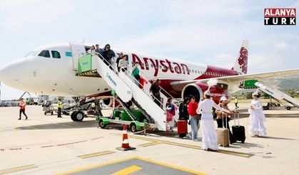 FlyArystan Havayolları’nın Gazipaşa Havalimanı’na seferleri başladı