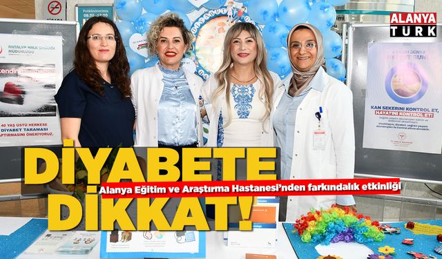 Alanya EAH'de 14 Kasım Diyabet Günü Etkinliği