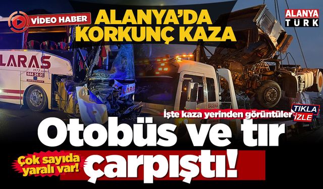 Alanya'da korkunç kaza; 5 kişi yaralandı!