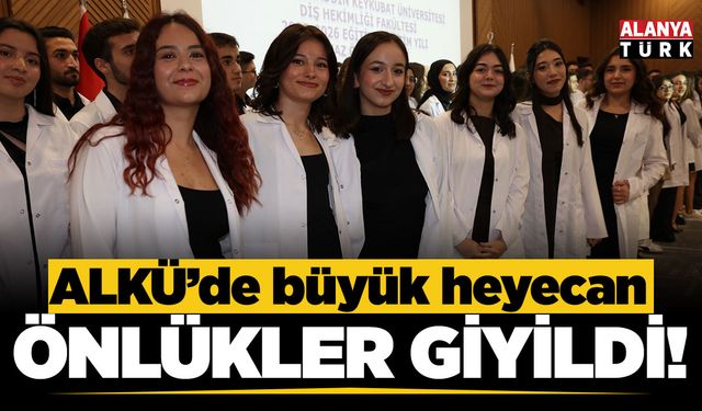 ALKÜ'de diş hekimliği öğrencileri önlüklerini giydi