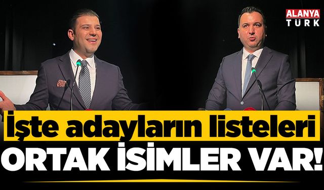 ALTİD'de listeler belli oldu; Ortak isimler var!