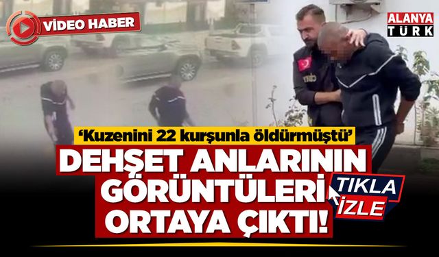 Antalya'daki cinayetin görüntüleri ortaya çıktı