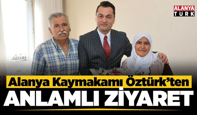Kaymakam Öztürk şehit Cemal Topataş’ın ailesini ziyaret etti