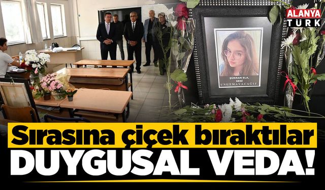 Kazada ölen Şükran'ın sırasına arkadaşları çiçekler bıraktı