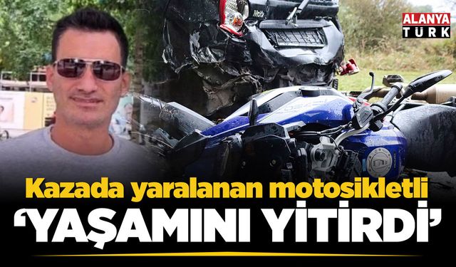 Otomobille çarpışan motosikletli hayatını kaybetti