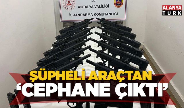 Şüpheli araçtan cephane çıktı
