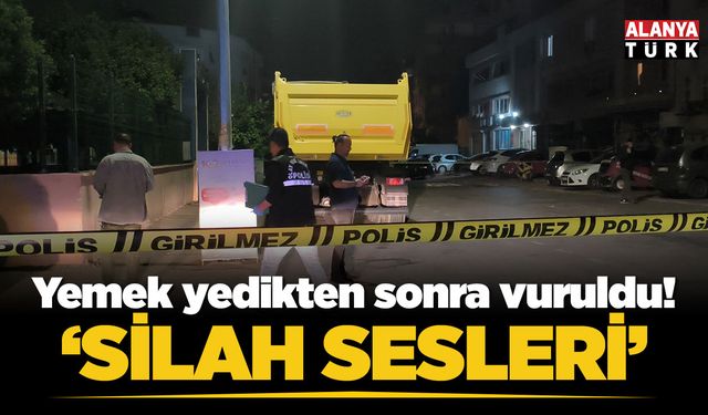 Yemek yedikten sonra silahlı saldırıya uğrayan 1 kişi yaralandı