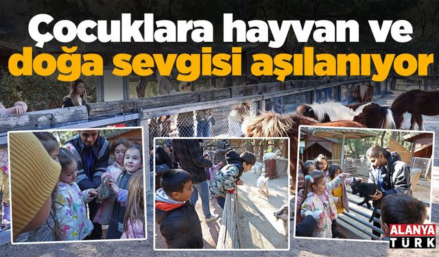 Çocuklara hayvan ve doğa sevgisi aşılanıyor