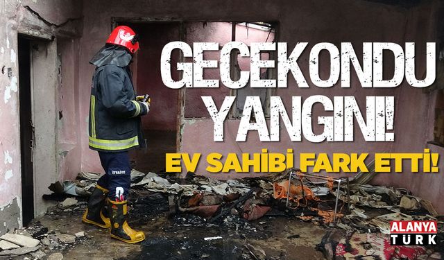 Gecekondu yangını; Dumanları ev sahibi fark etti!