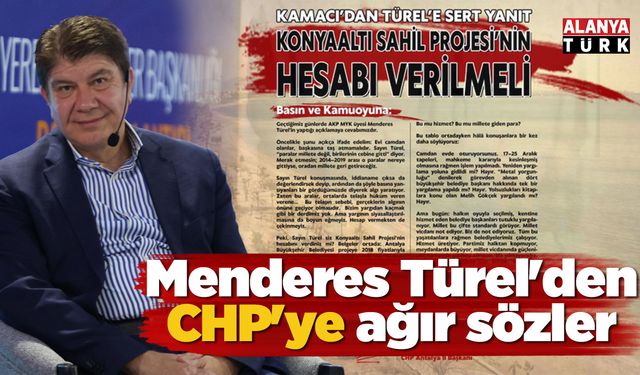 Menderes Türel'den CHP'ye ağır sözler