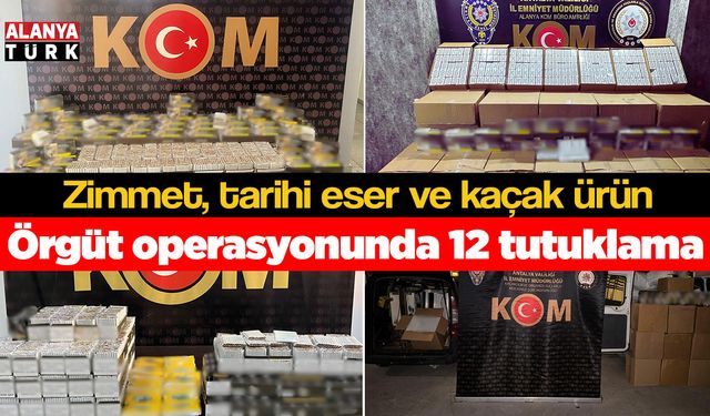 Örgüt operasyonunda 12 kişi tutuklandı