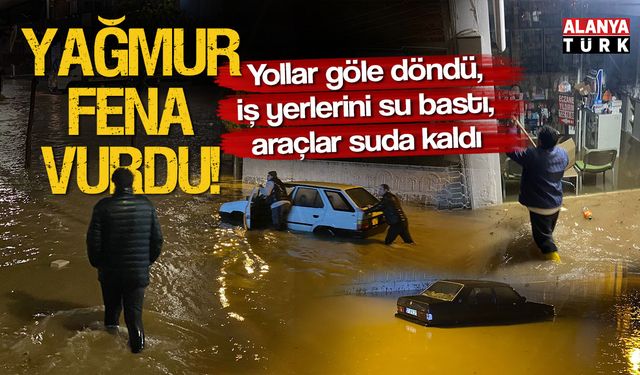 Şiddetli yağış hayatı felç etti