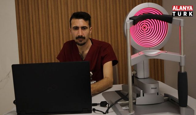 Akdeniz Üniversitesi Hastanesi'nde göz hastalıklarına lazer ile tedavi