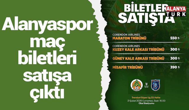 Alanyaspor maç biletleri satışa çıktı