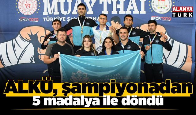 ALKÜ, Muay Thai şampiyonasından 5 madalya ile döndü