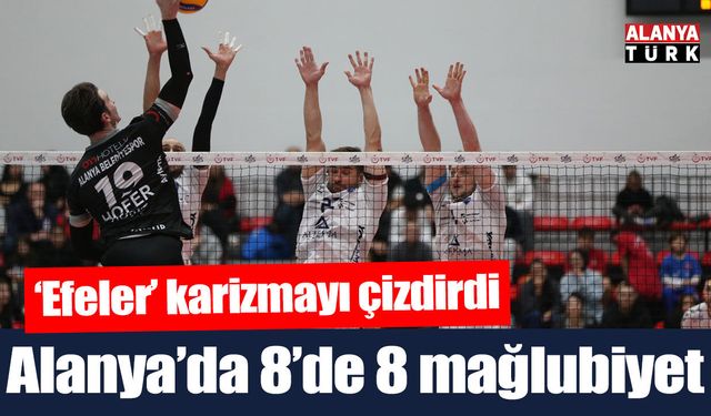 Alanya Belediyespor 8'de 8 mağlubiyetle tamamladı