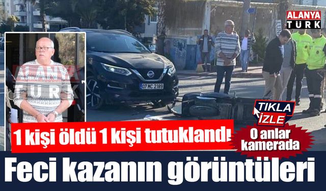 Alanya'daki feci kazanın güvenlik kamerası görüntüleri de feci!